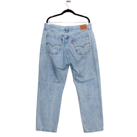 Levi's Low Pro Jeans Charlie Glow Up Light Wash Mid Rise Straight Leg Size 32 - Picture 6 of 12